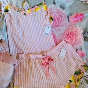 Just in from Bloomingdale’s NWT  PJ Salvage Cami & Shorts PJ Set in Full Bloom